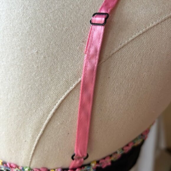 Vintage Betsey Johnson New York Mesh Swiss Dot Dress - Picture 5 of 9